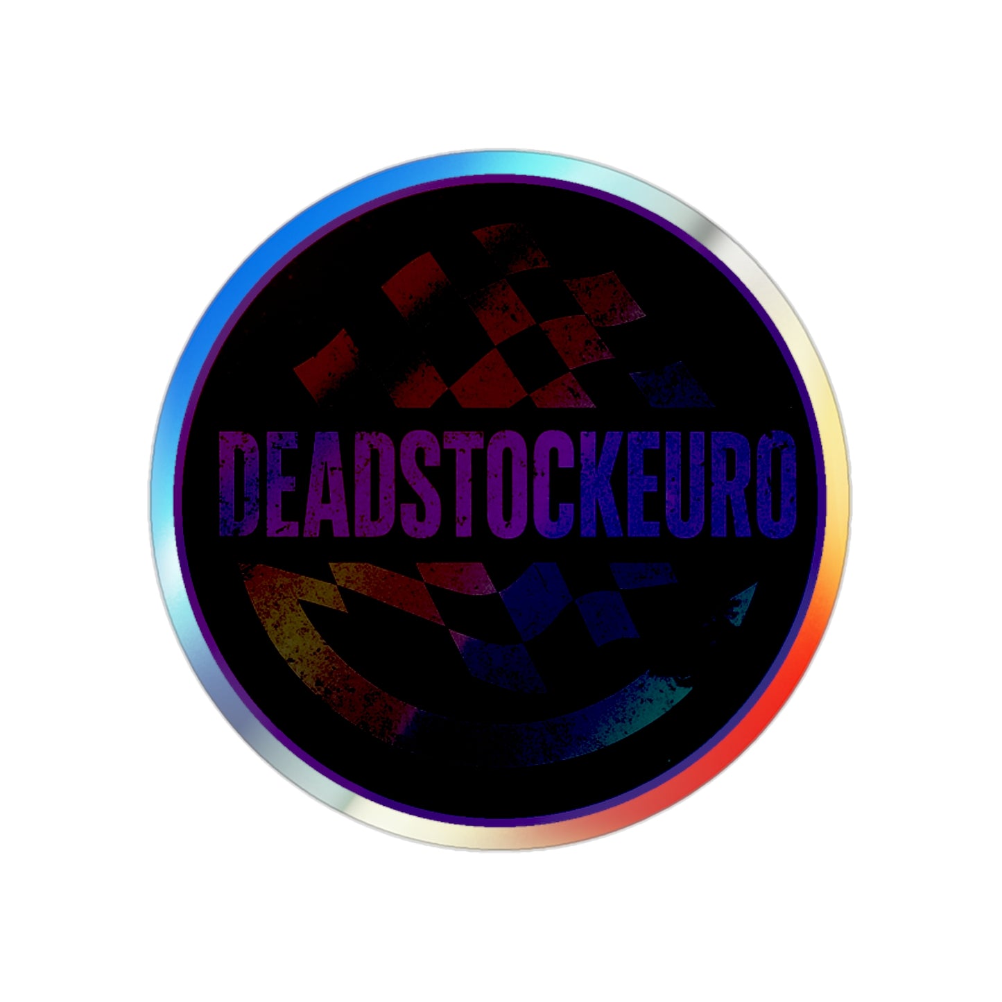 DEADSTOCKEURO Logo – 2x2” Holographic Sticker